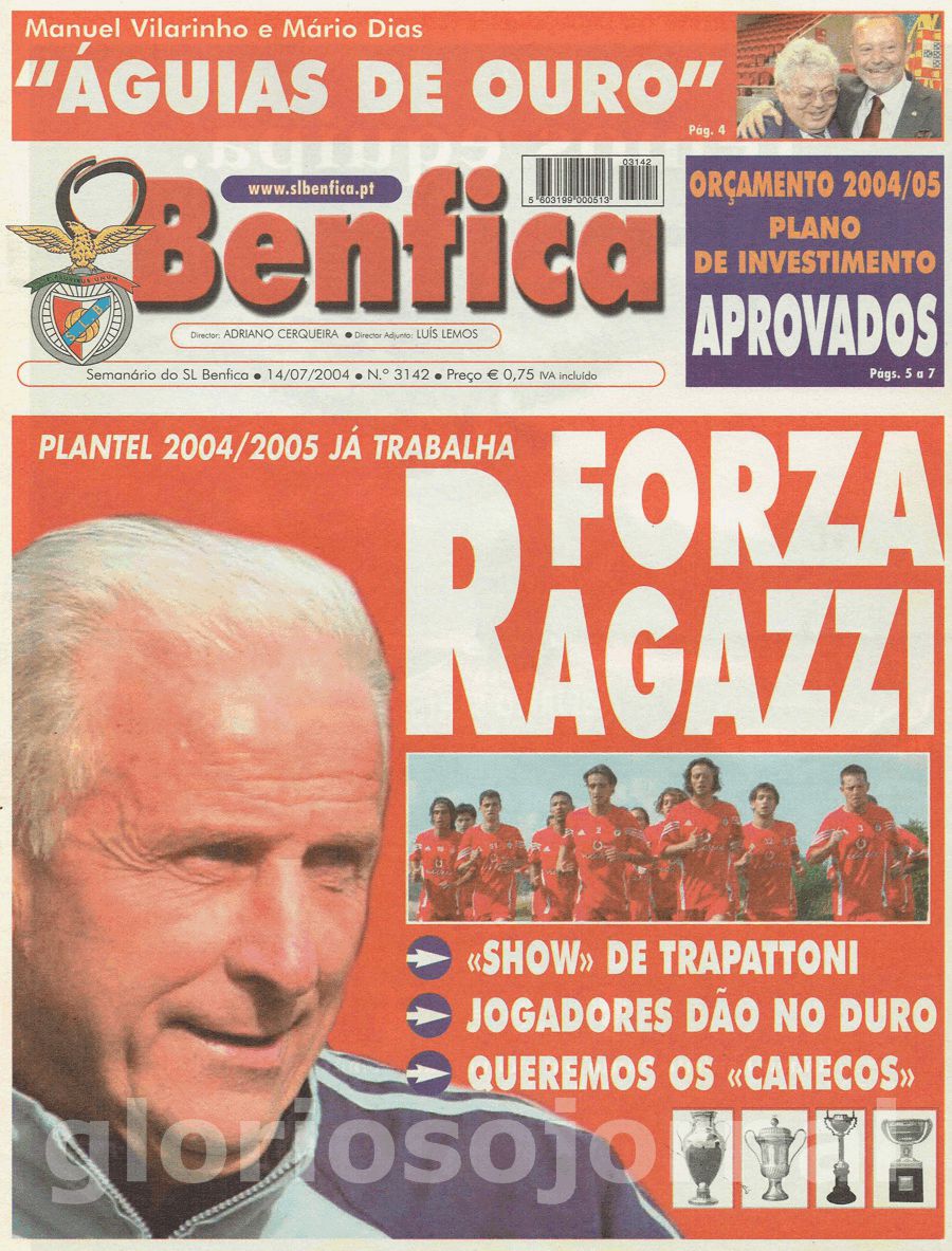 jornal o benfica 3142 2004-07-14